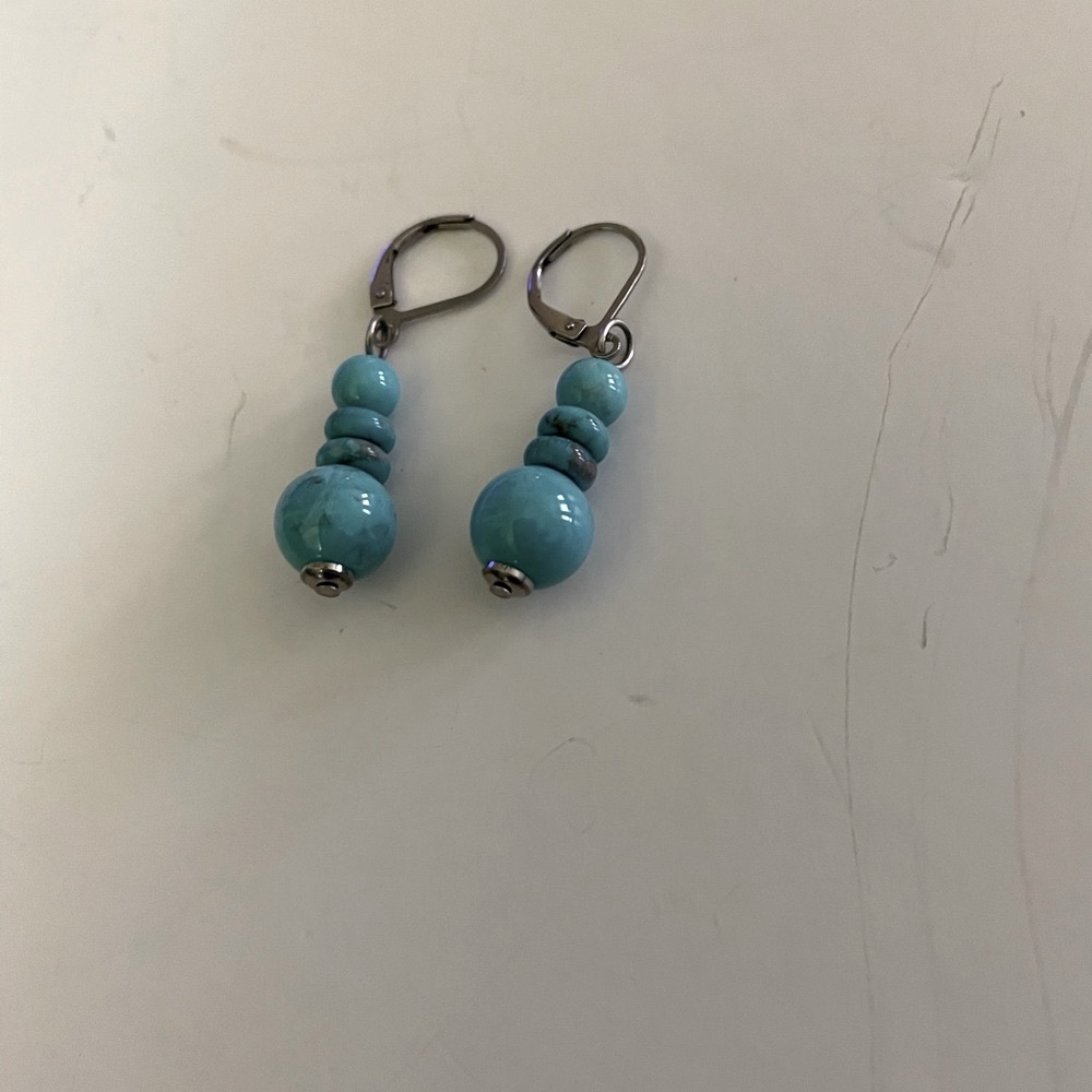 Turquoise drop earrings